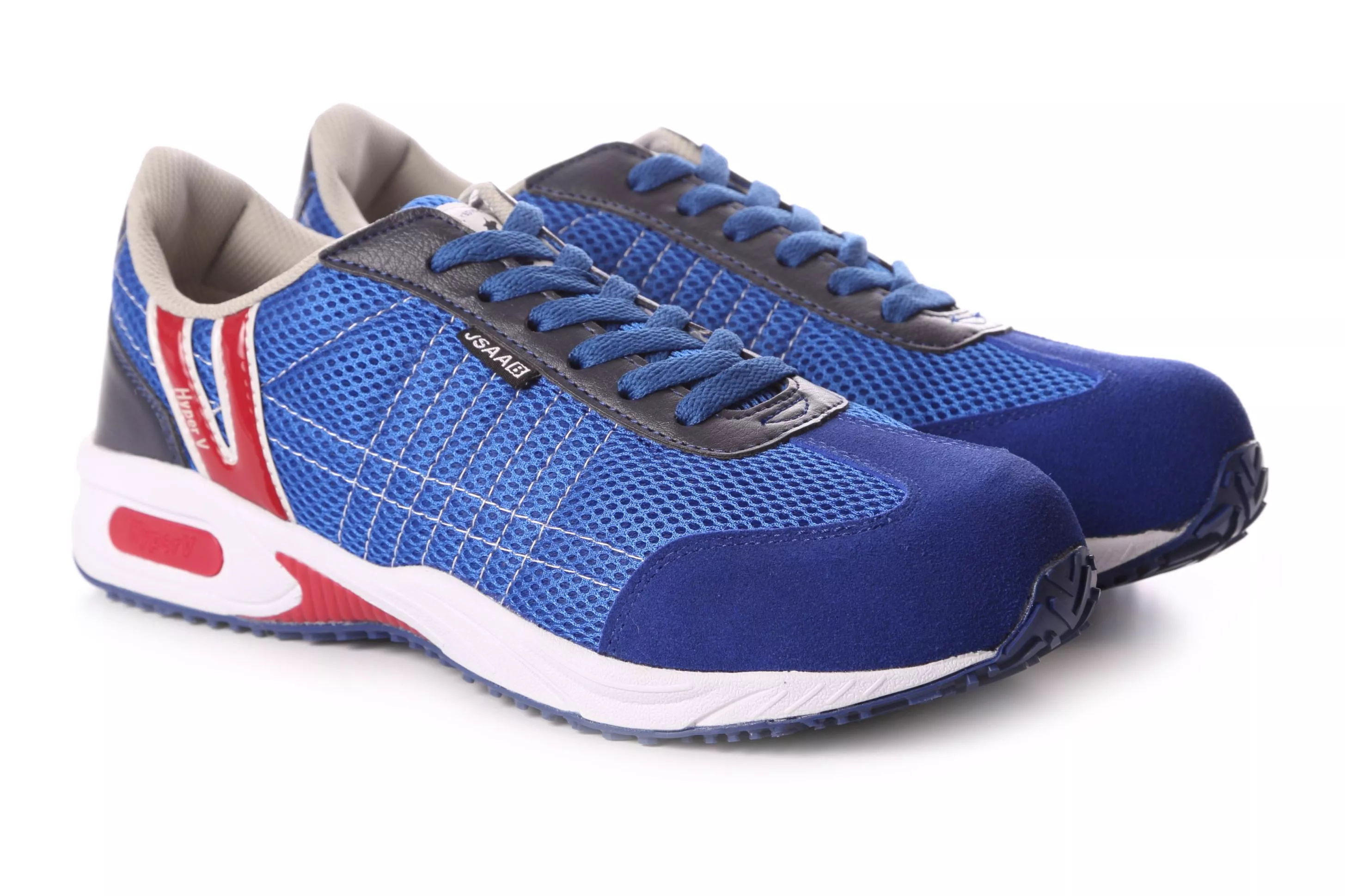 日本Hyper V，全場域專業防滑工作運動鞋(護趾頭) HV-2000BU青藍