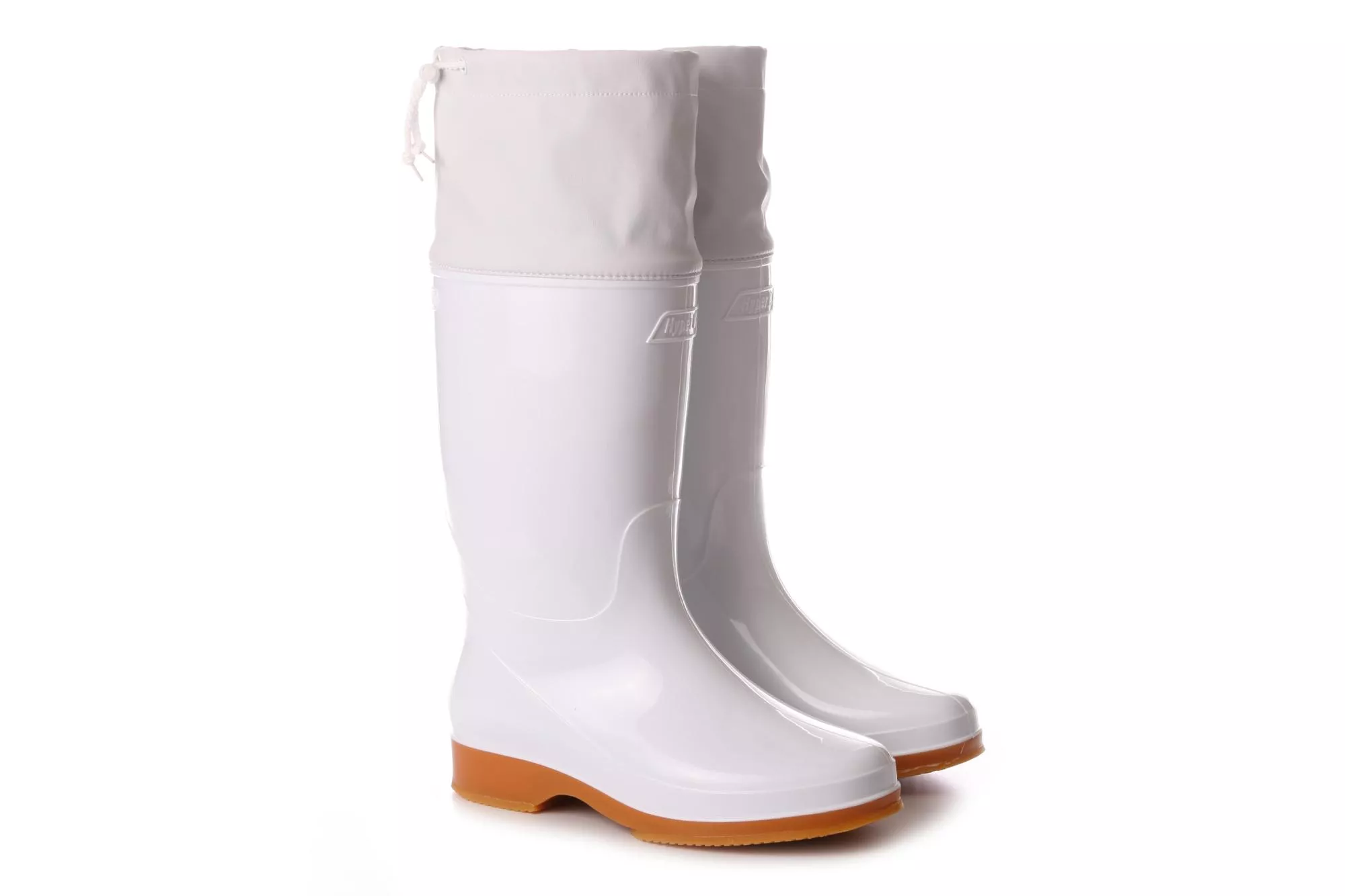 日本Hyper V，2.5倍超極限防滑，食品工作雨鞋(加長護口) HV-4200WH月白