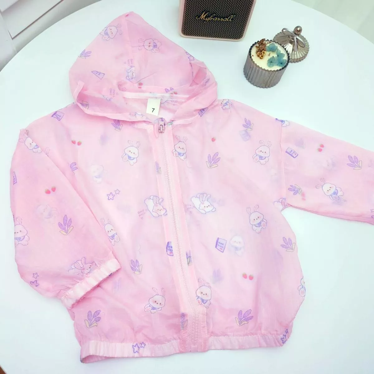 粉紅兔兔輕薄透氣防曬衣