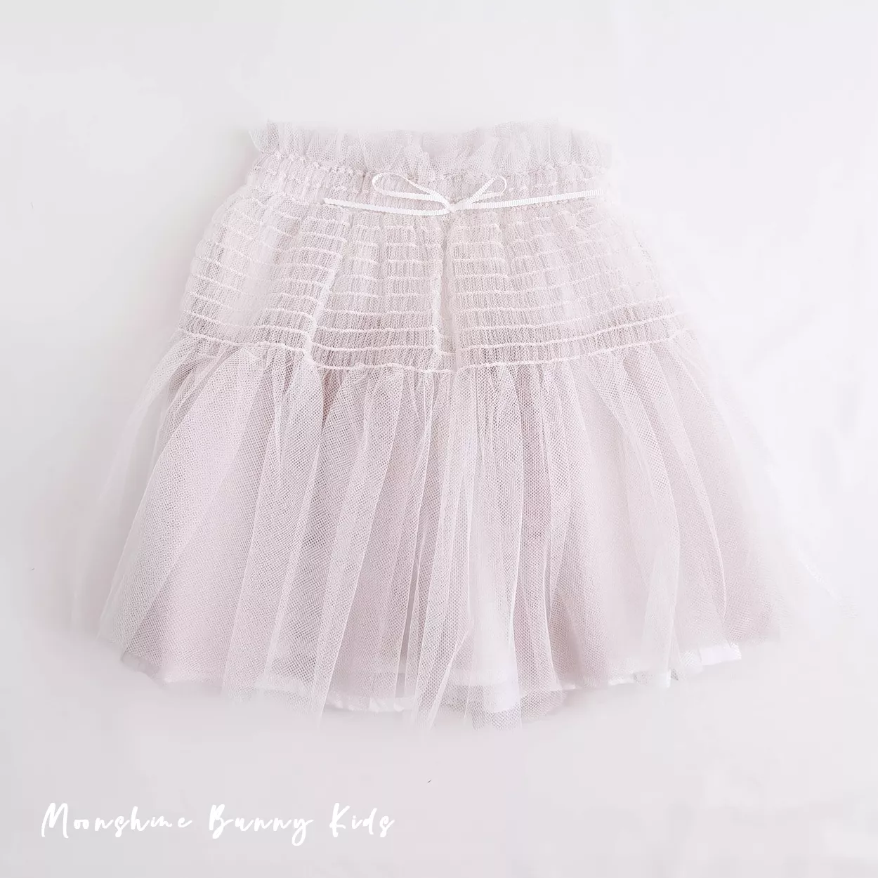 微蓬柔霧白紗裙