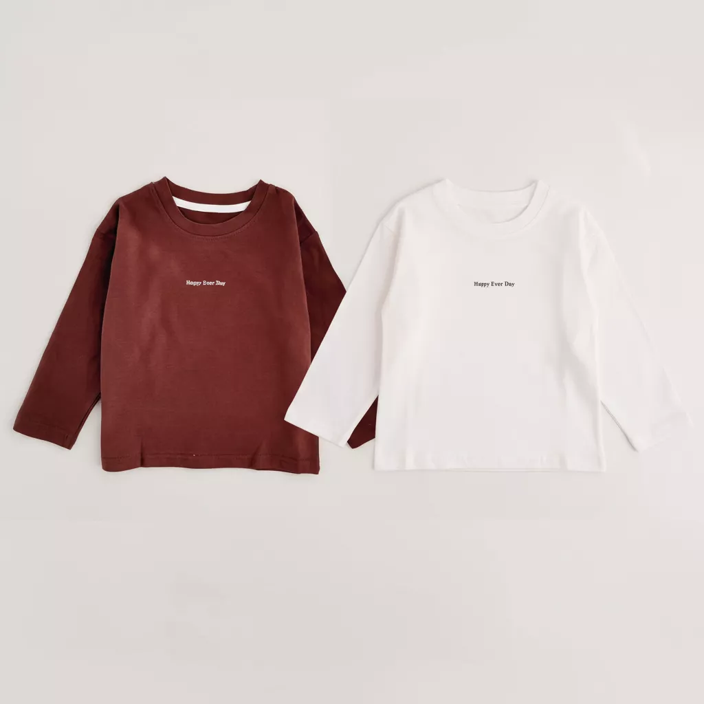Happy Ever Day 棉質上衣 (兩色)