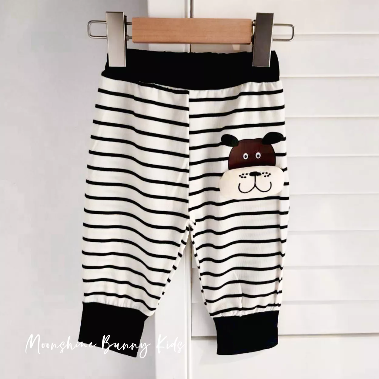 立體小狗條紋屁屁褲