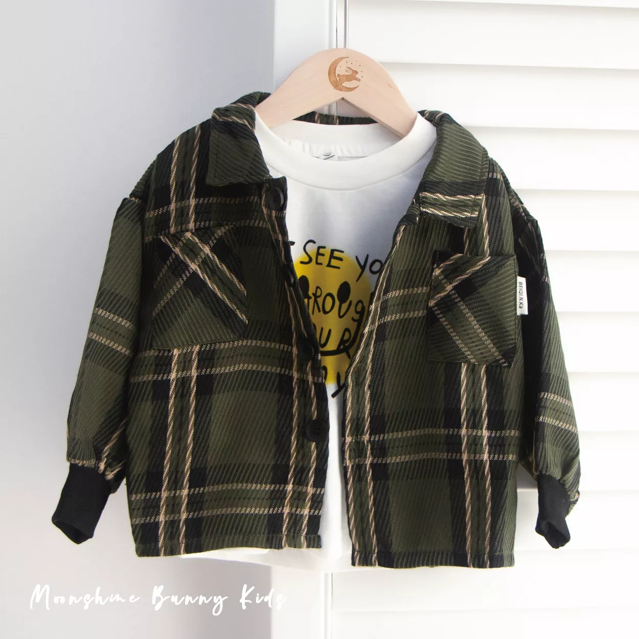 薄長袖+襯衫兩穿套裝