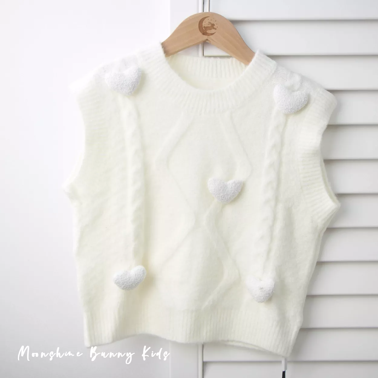 立體愛心針織馬甲