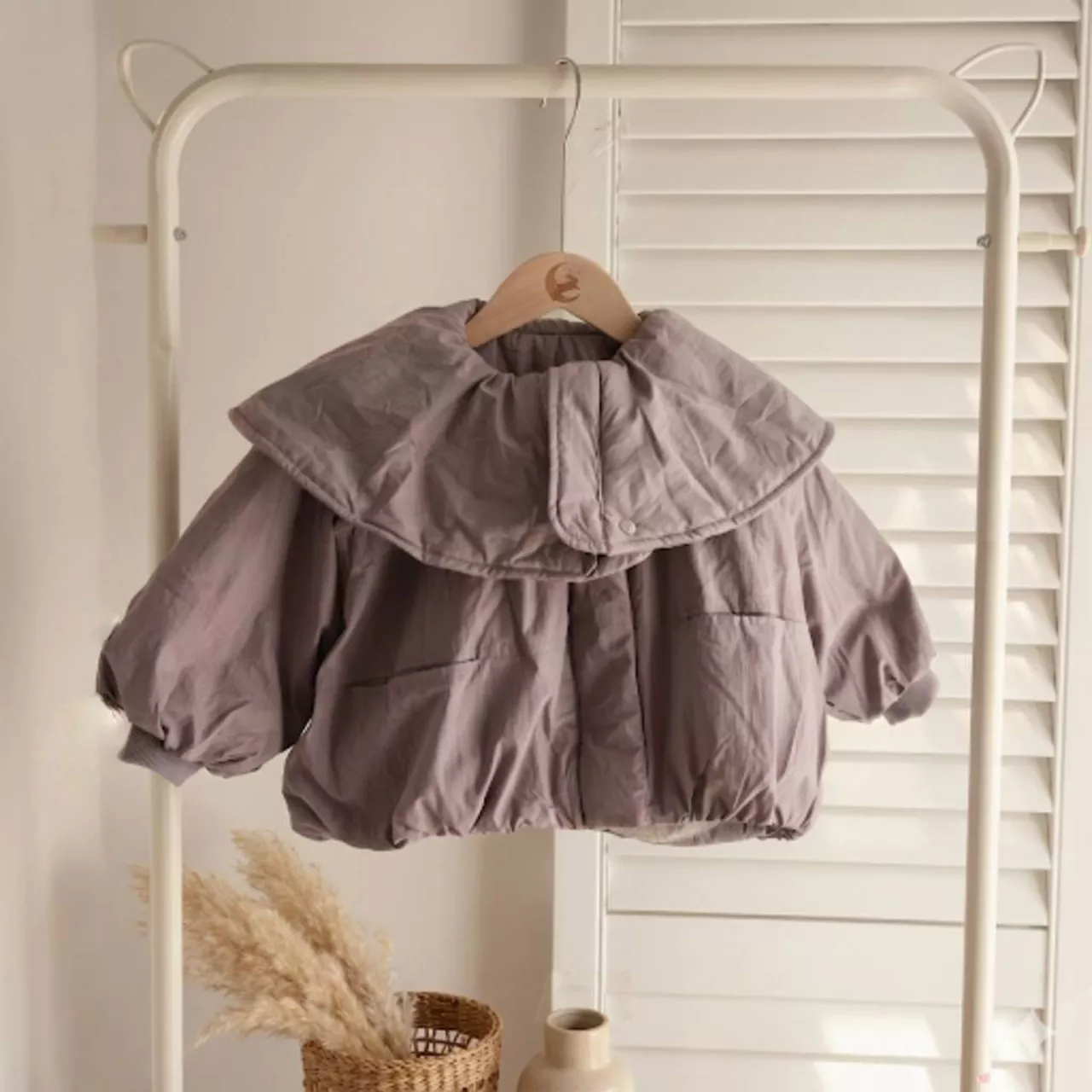 韓系大翻領內刷毛外套