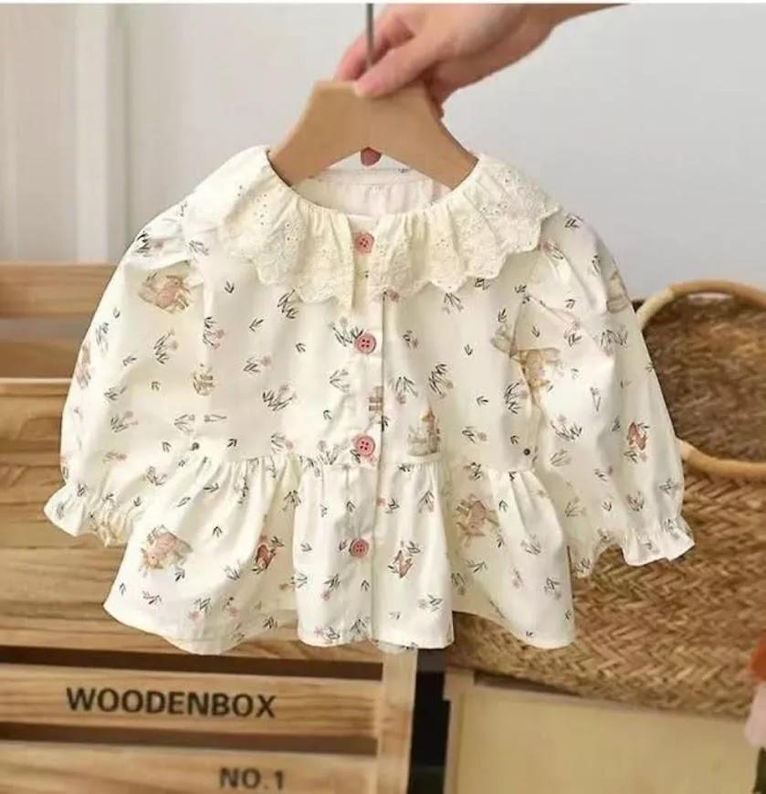 小鹿花語娃娃衫