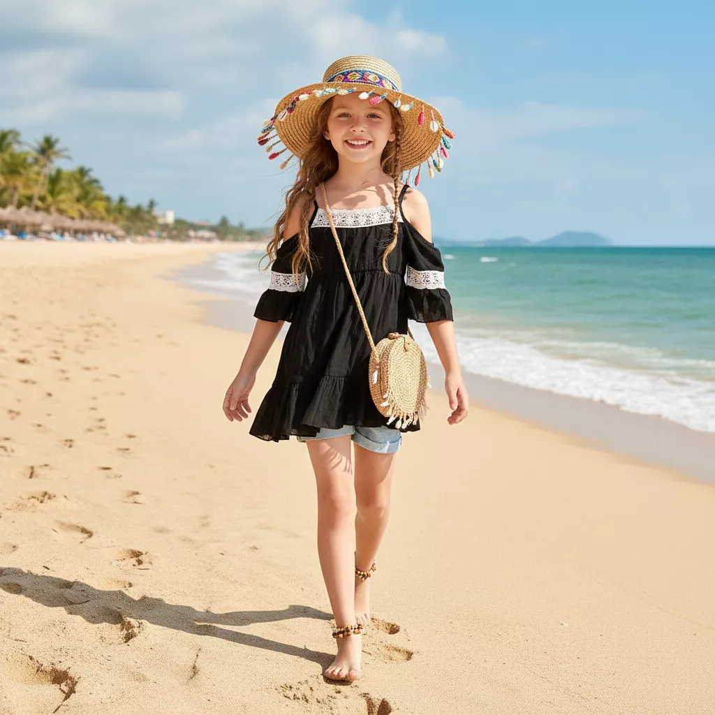 🌊 蕾絲露肩兩穿娃娃衫  (兩色)