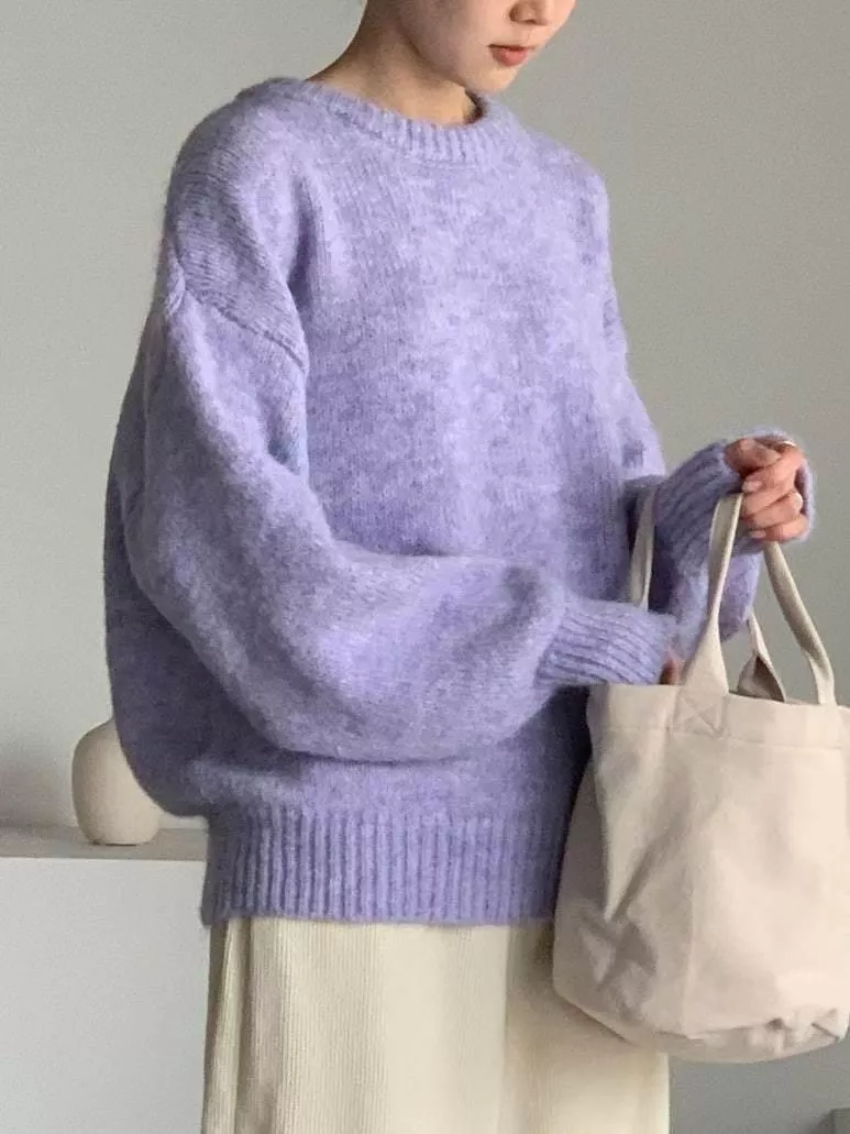 《薄霧裡的糖》正韓溫柔色毛衣
