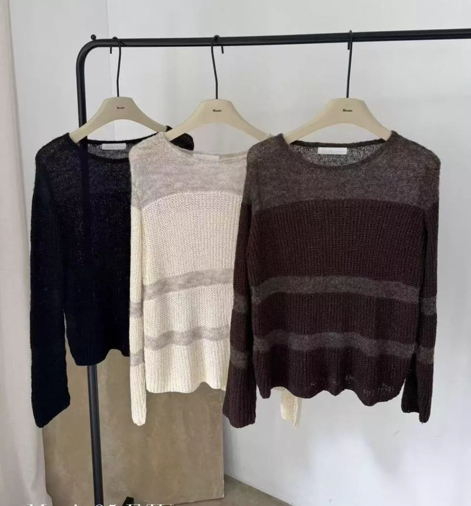 《榛果拿鐵》正韓18%羊毛設計針織