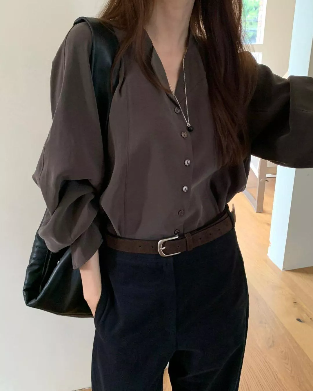 《Lumière Shirt》韓氣質翻領襯衫