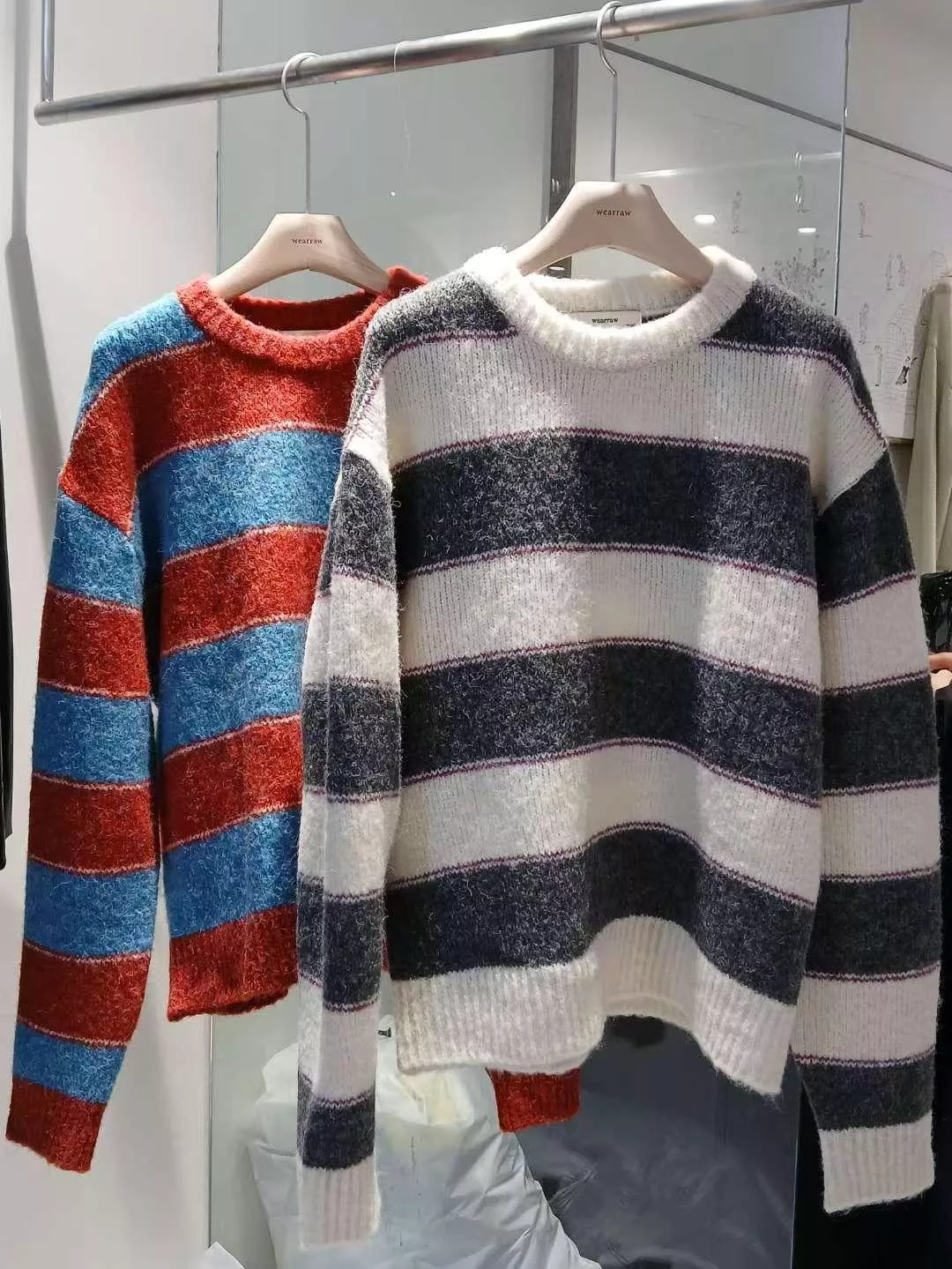 《聖誕快樂》正韓特殊色條紋毛衣