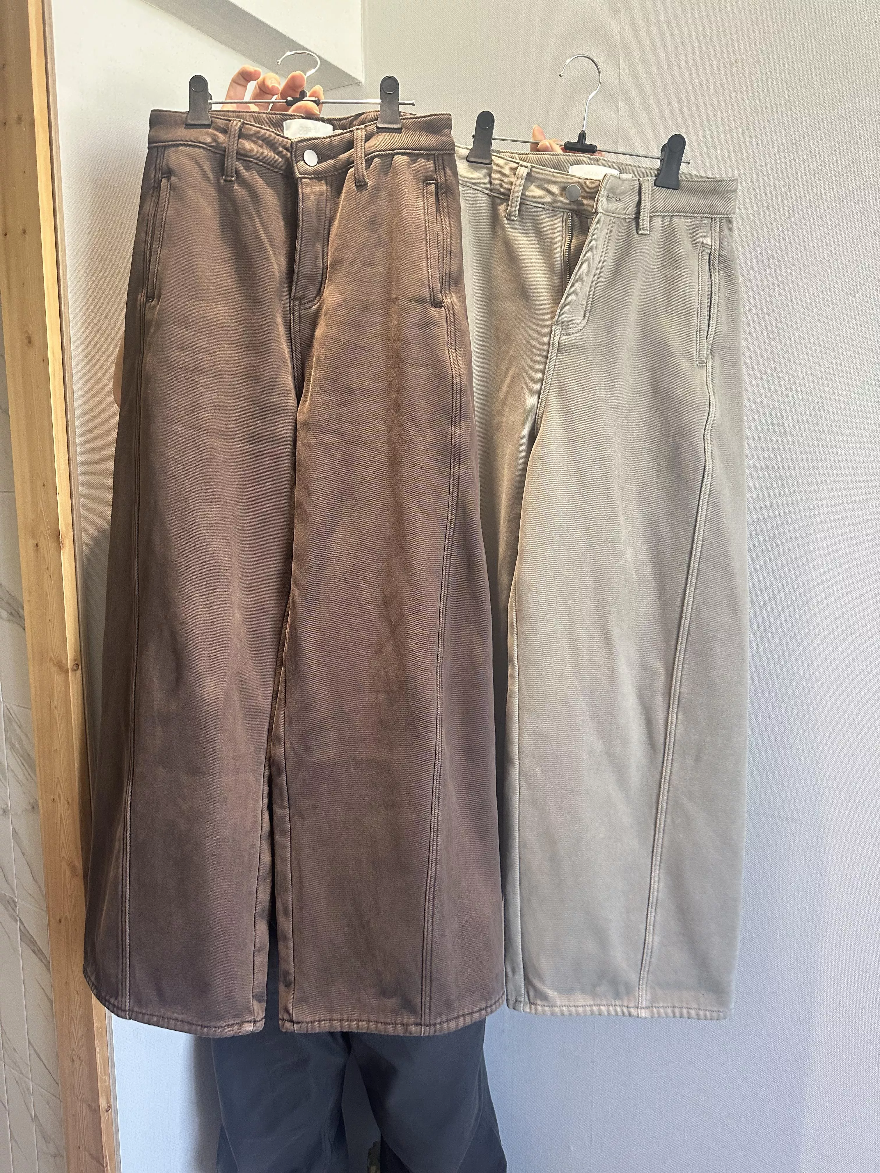 《冬日舊金山》正韓刷毛長腿褲