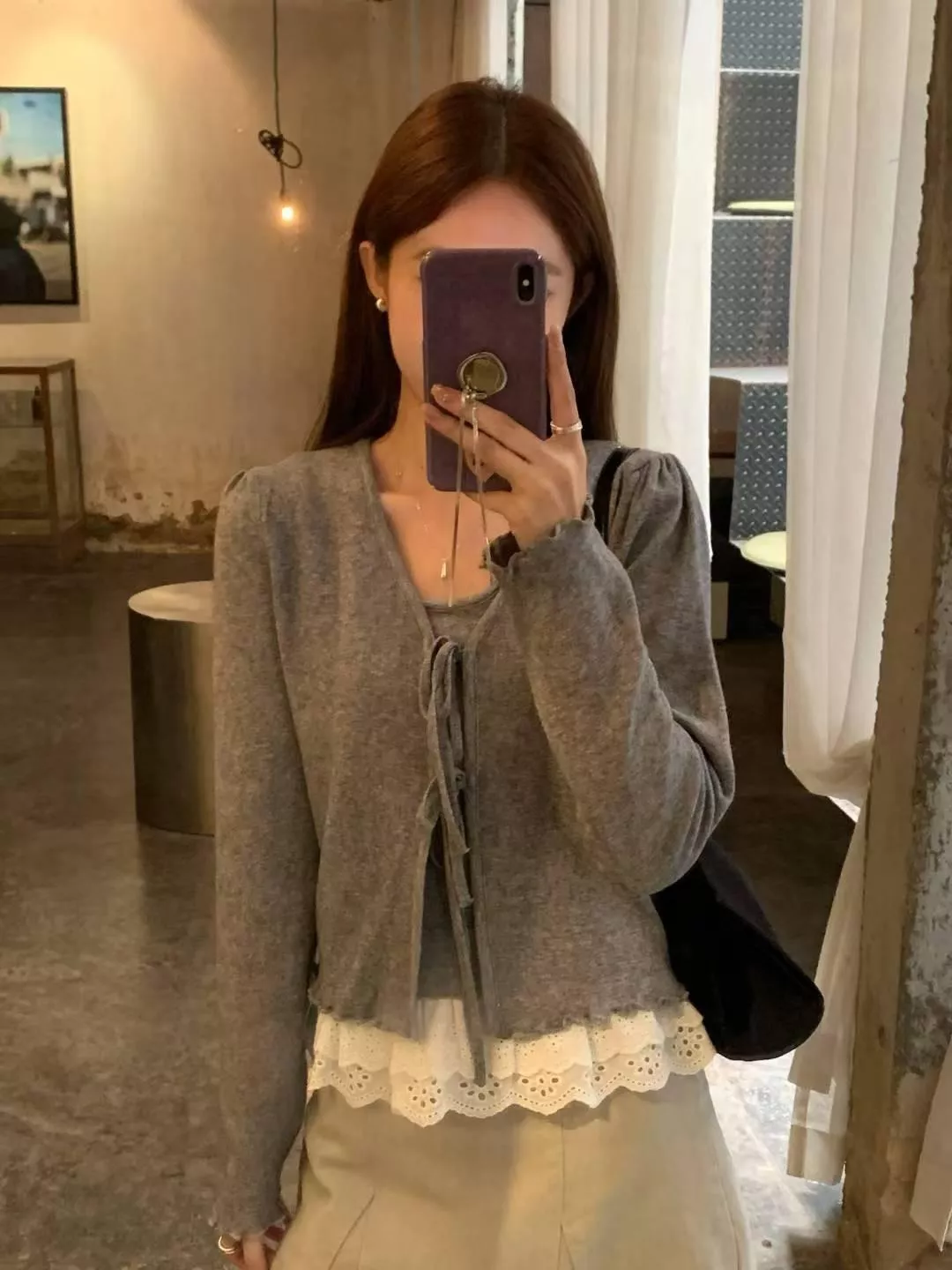 《等一班車》正韓兩件式針織set