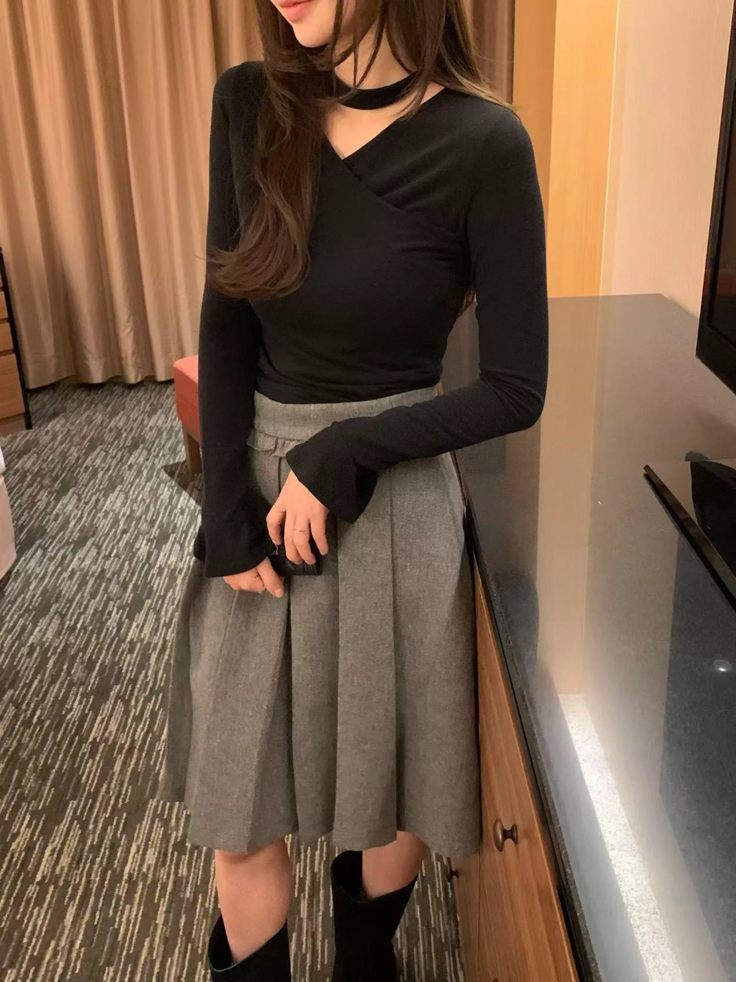 《霧城女伶》正韓柔軟造型上衣