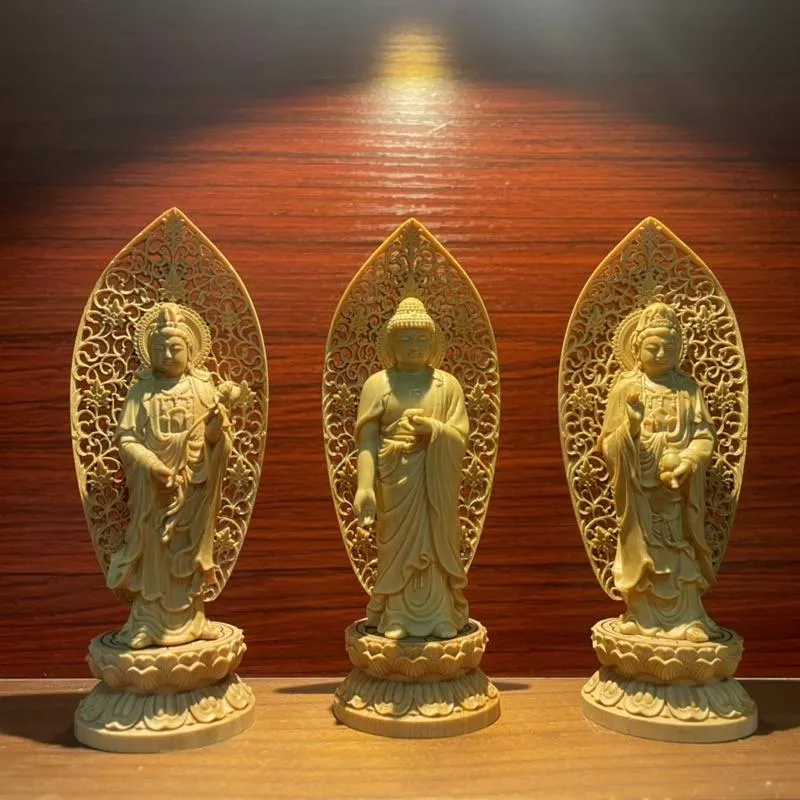 掌心佛 迷你佛 原木雕刻 小佛像 木雕佛像 黃楊木 精品佛像