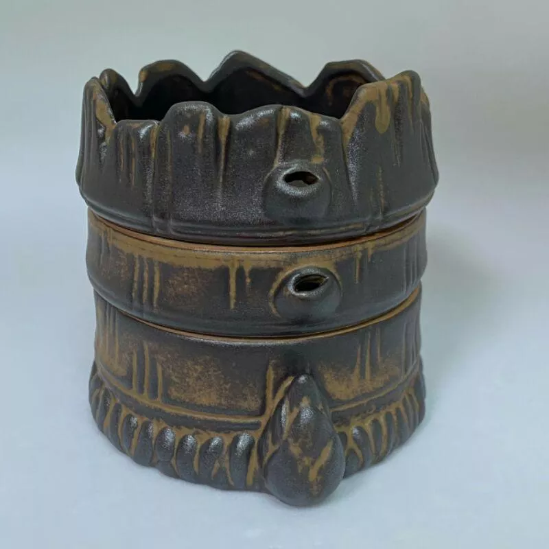 節節高升 竹韻香爐 陶瓷香爐 宣德爐