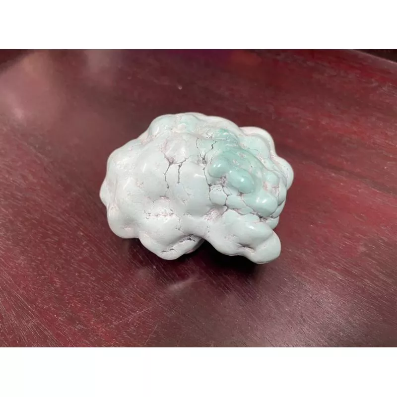 天然原礦 綠松石 turquoise  手把件 湖北 無優化 無染色 無泡油