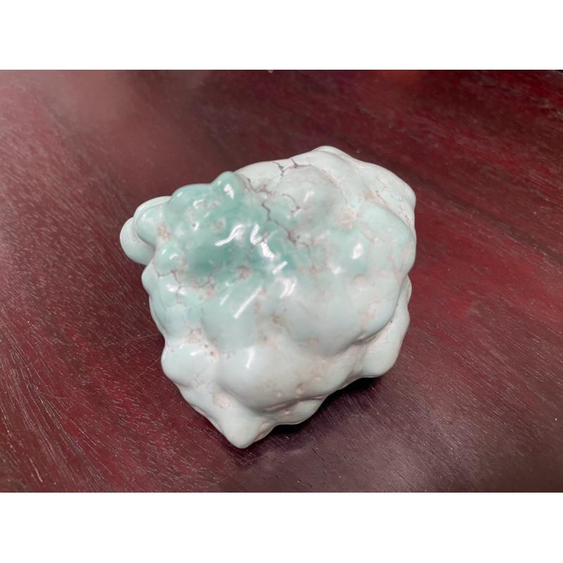 天然原礦 綠松石 turquoise  手把件 湖北 無優化 無染色 無泡油