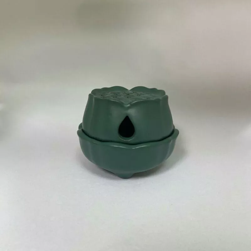 蓮花造型 手工陶瓷香爐 熏香爐 陶瓷香爐