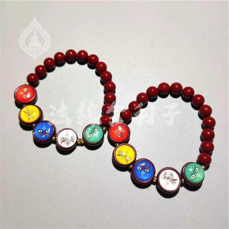 五姓財神 五路財神 紅財神 黃財神 綠財神 白財神 黑財神 硃砂 手珠 手串 佛眼 唐卡