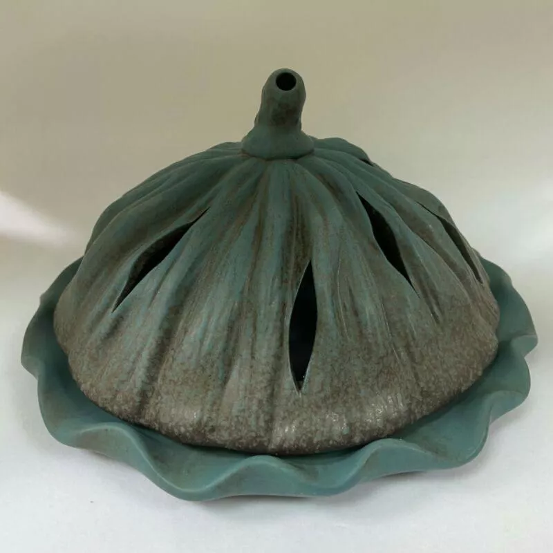 超大蓮藕造型 盤香爐 蚊香爐 宣德爐