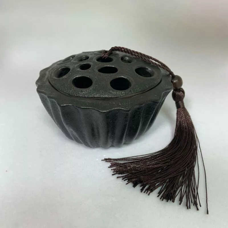 蓮藕造型 陶瓷香爐 宣德爐