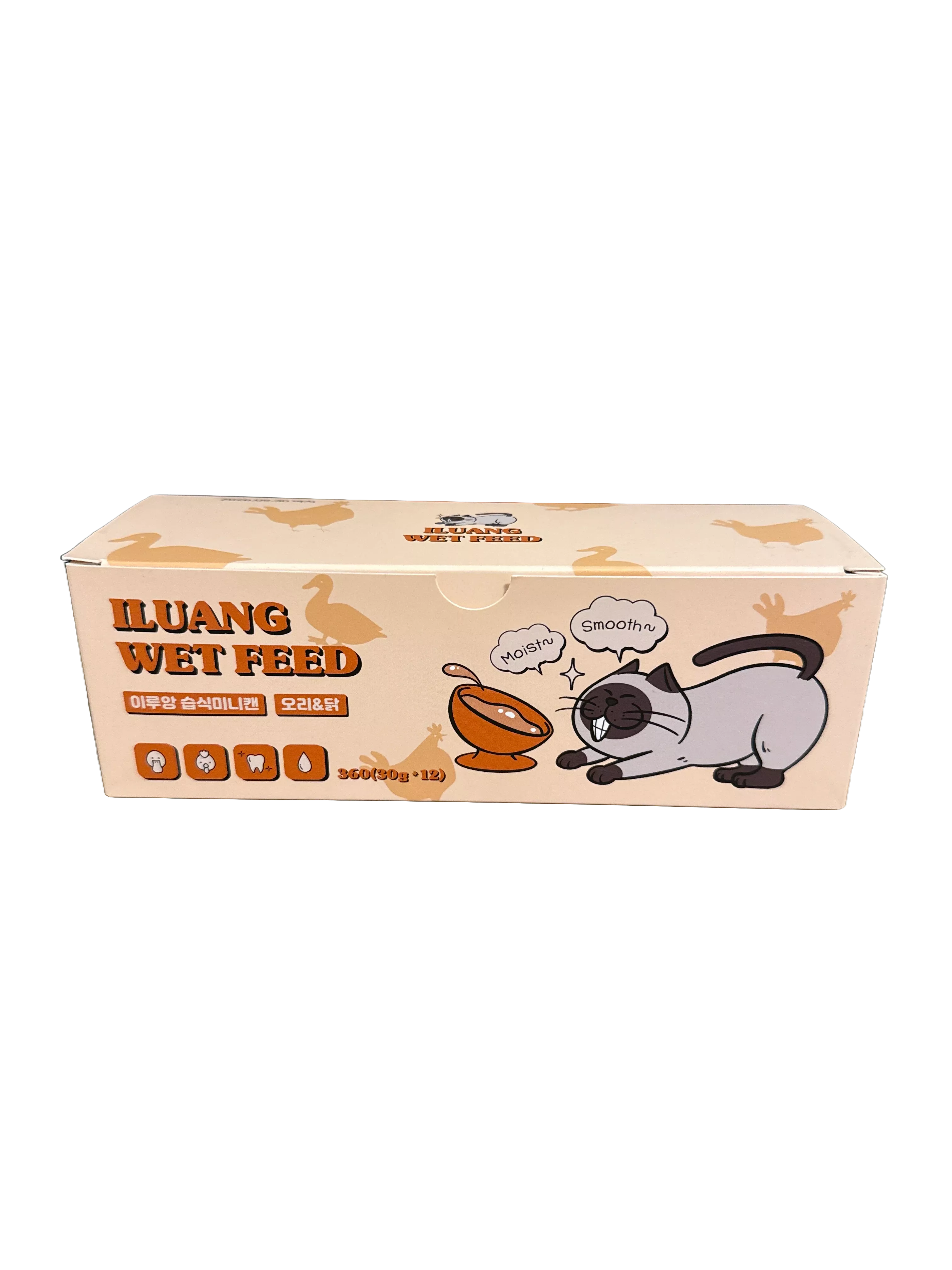 伊魯輕食布丁杯-鴨肉+雞肉30g*12杯