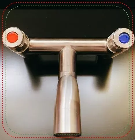 雙把手冷熱雙分淋浴龍頭