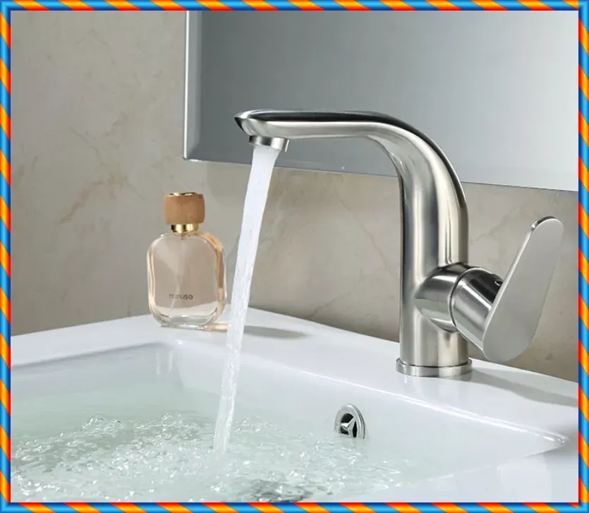 流線型 面盆冷熱龍頭（非拉桿式）