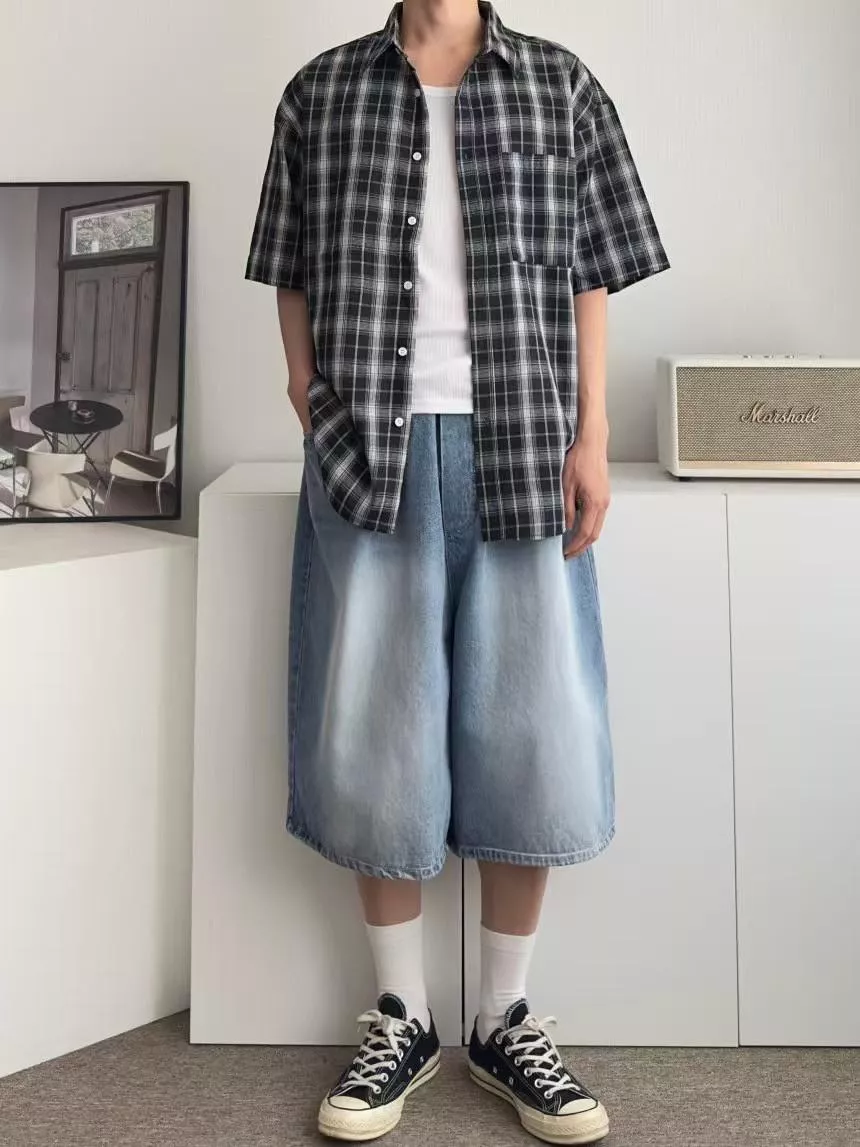 Skyler🇰🇷 WAYNE 抽繩牛仔短褲