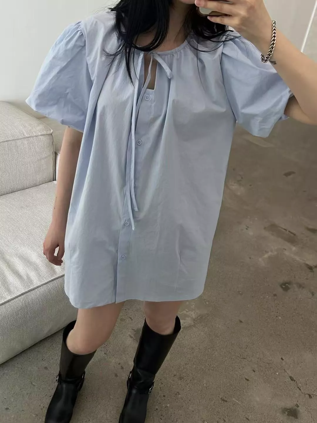Skyler🇰🇷 蓬袖綁帶上衣