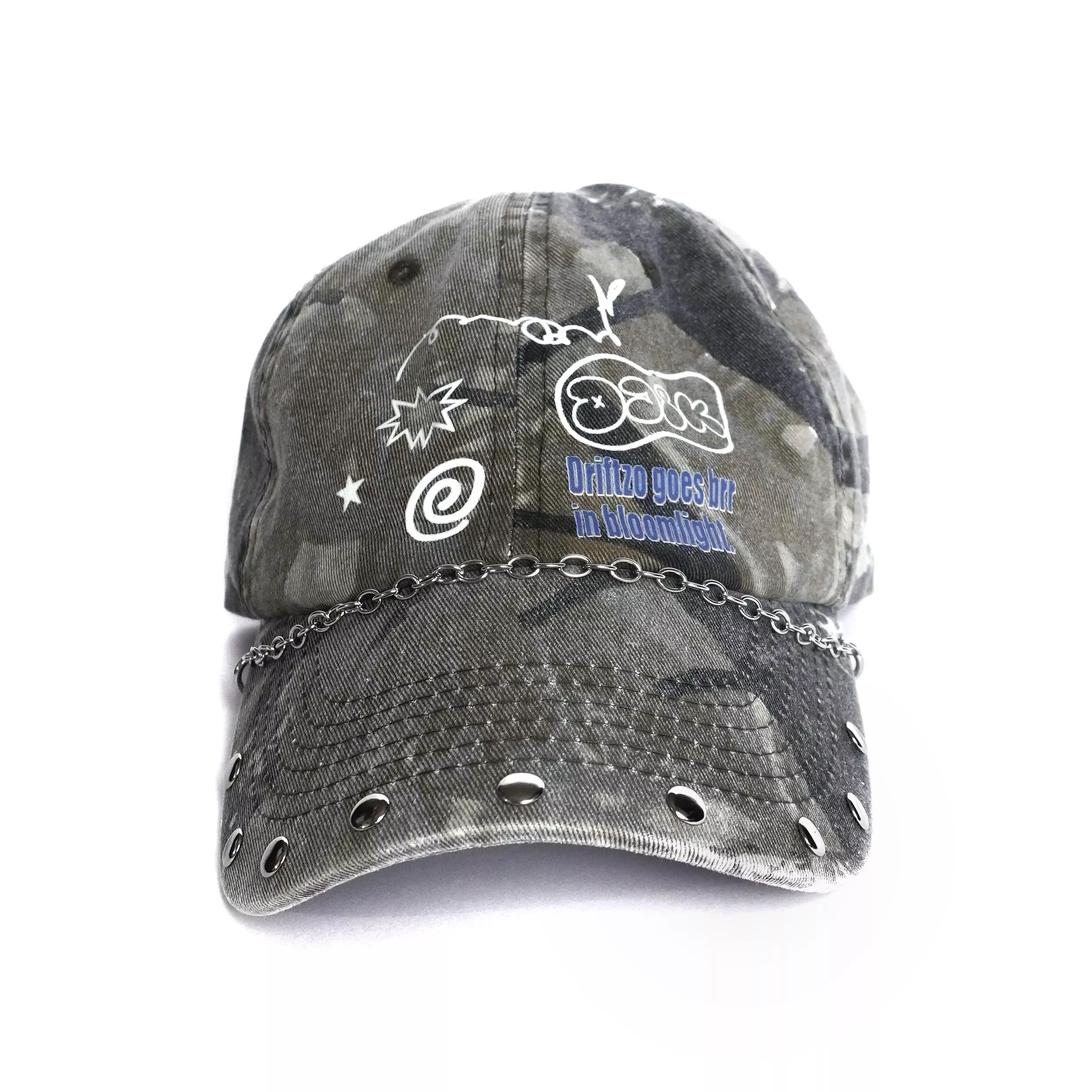 A01｜卯釘燙印鴨舌帽—樹枝紋款