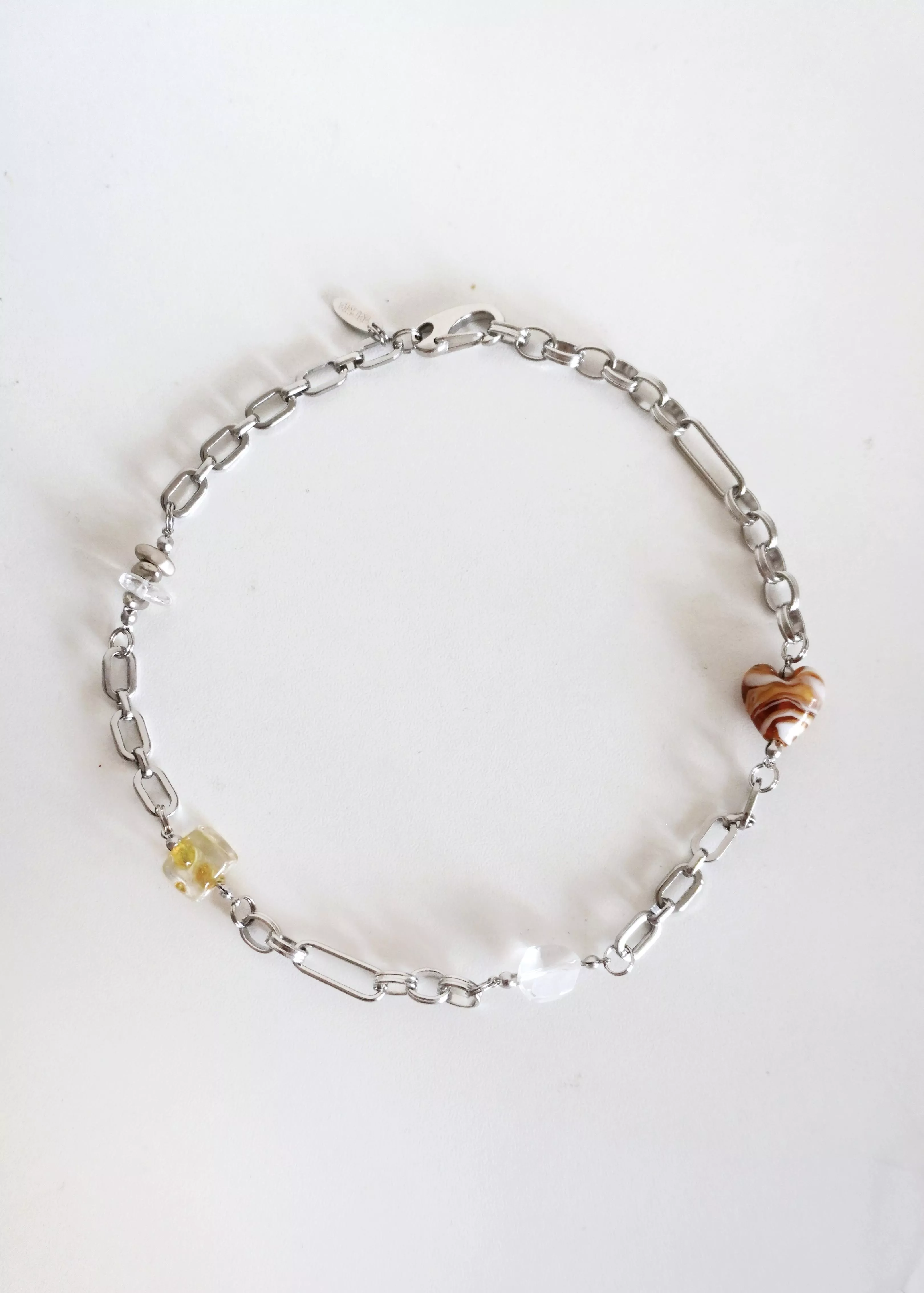 ONE OF ONE 限定｜001 棕色愛心琉璃項鏈