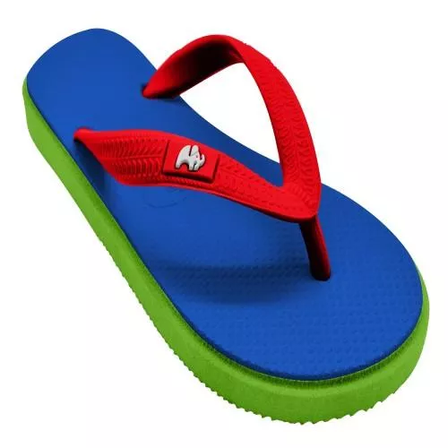 Fipper 天然橡膠拖鞋 Kids Blue,Green(Apple) / Red