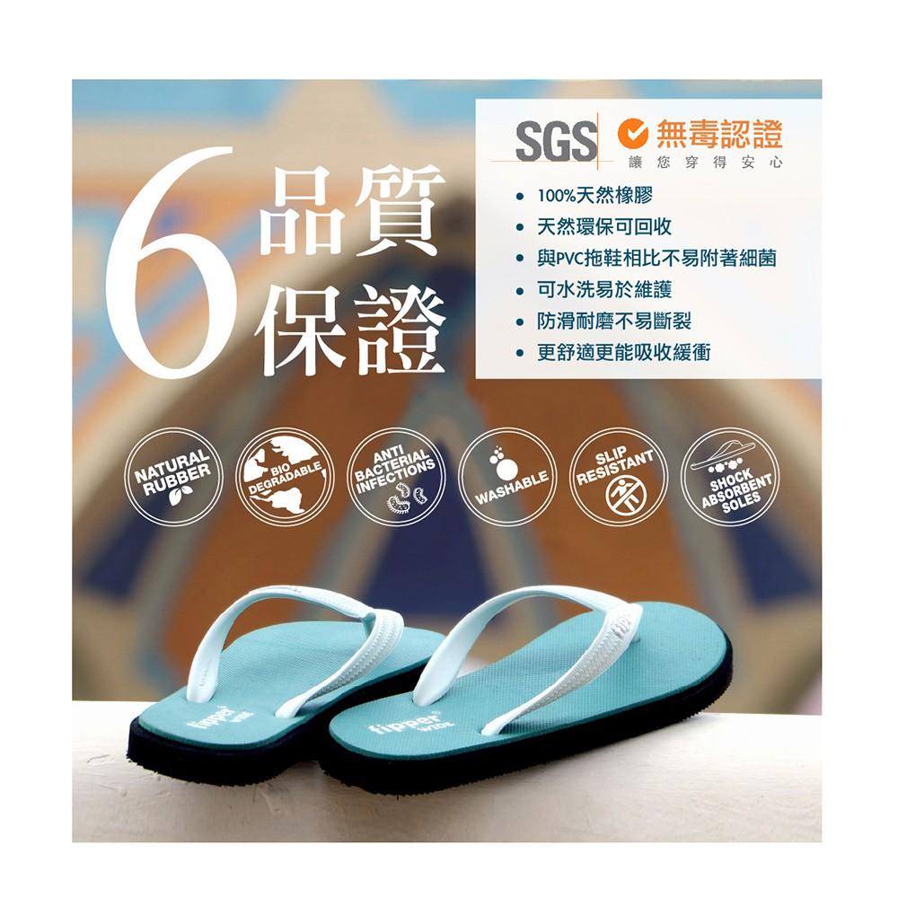 Fipper 天然橡膠拖鞋 Kids Blue,Grey / Green