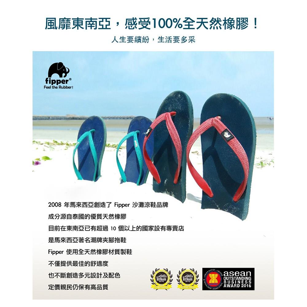 Fipper 天然橡膠拖鞋 Kids Blue,Grey / Green