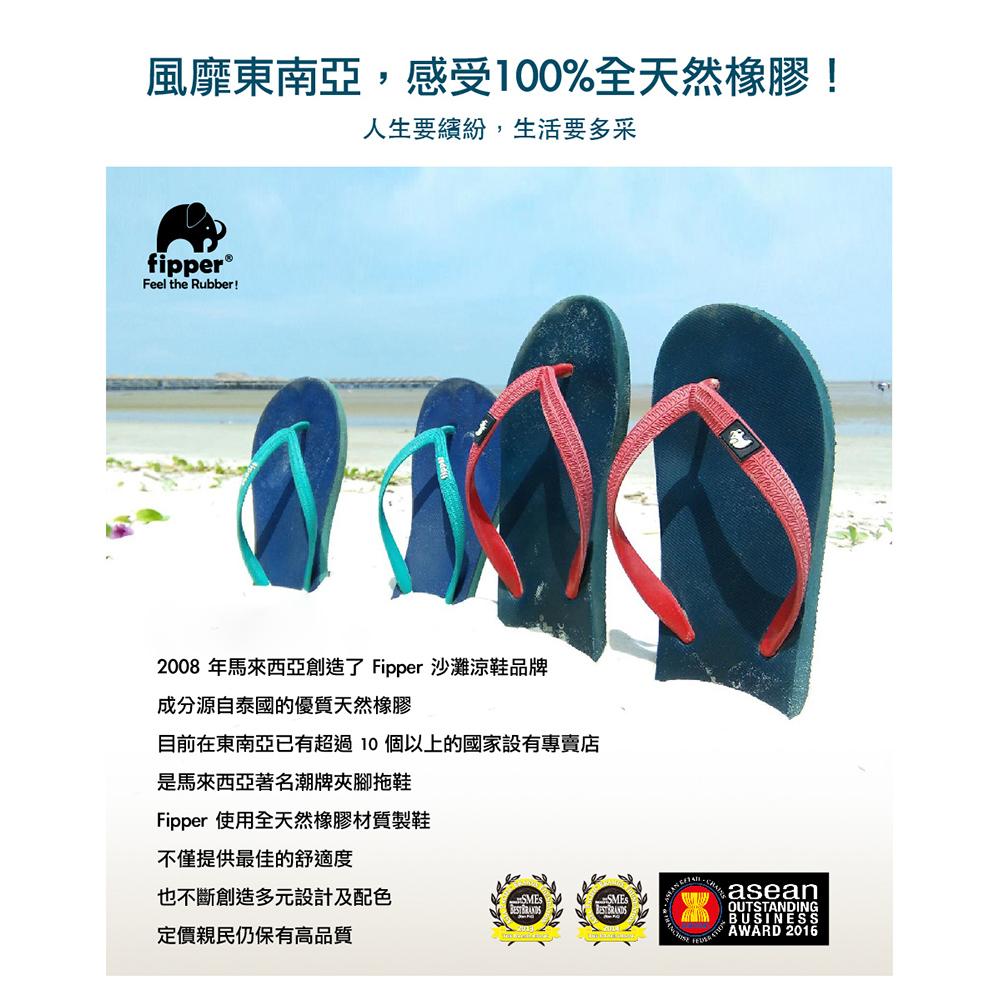 Fipper  Junior Black / Turquoise 天然橡膠 兒童拖鞋 拖鞋 卡通拖鞋 沙灘鞋 涼鞋