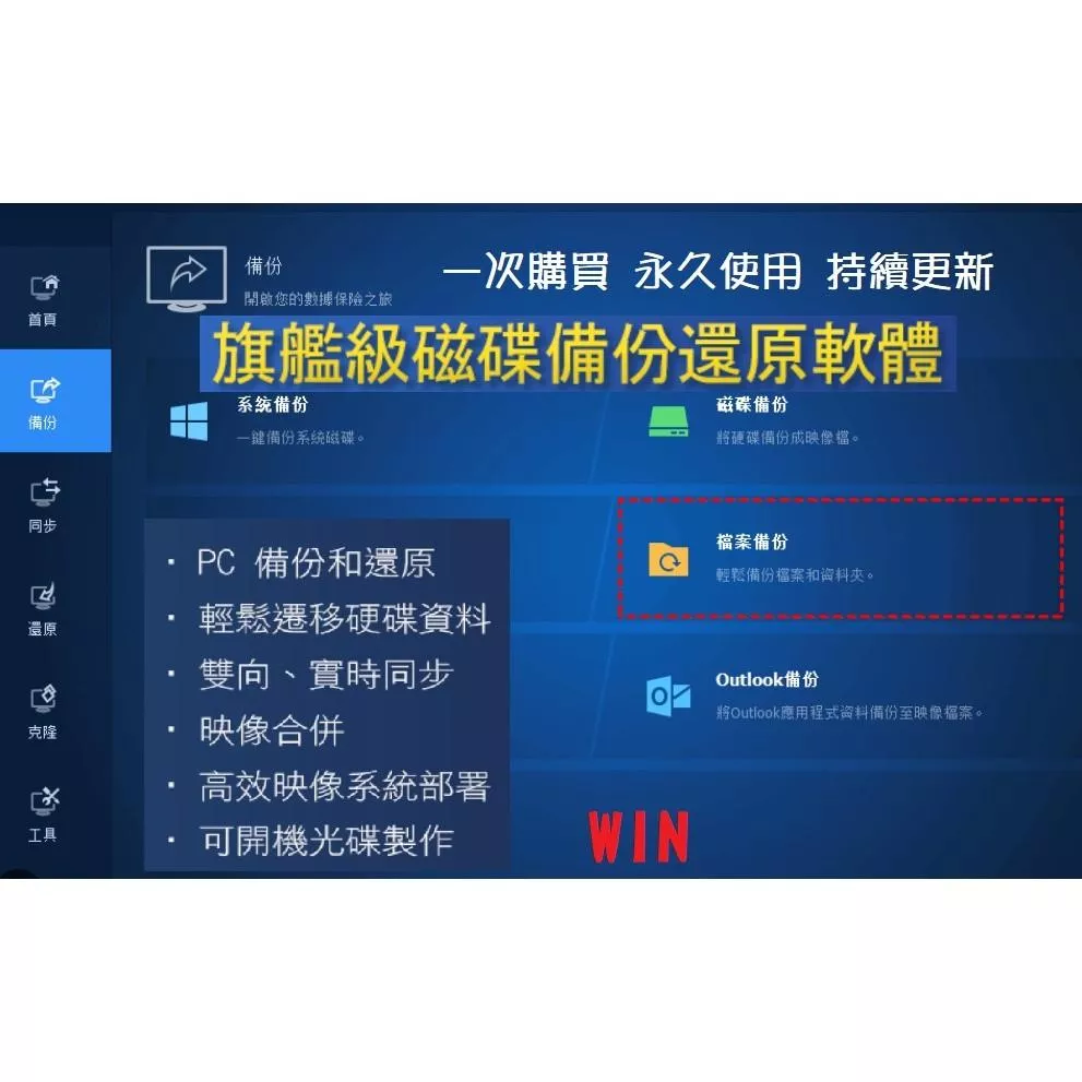 🔥24h線上出貨🔥2025🔥 AOMEI Backupper 專業版 PC備份 救援 系統還原 同步備份