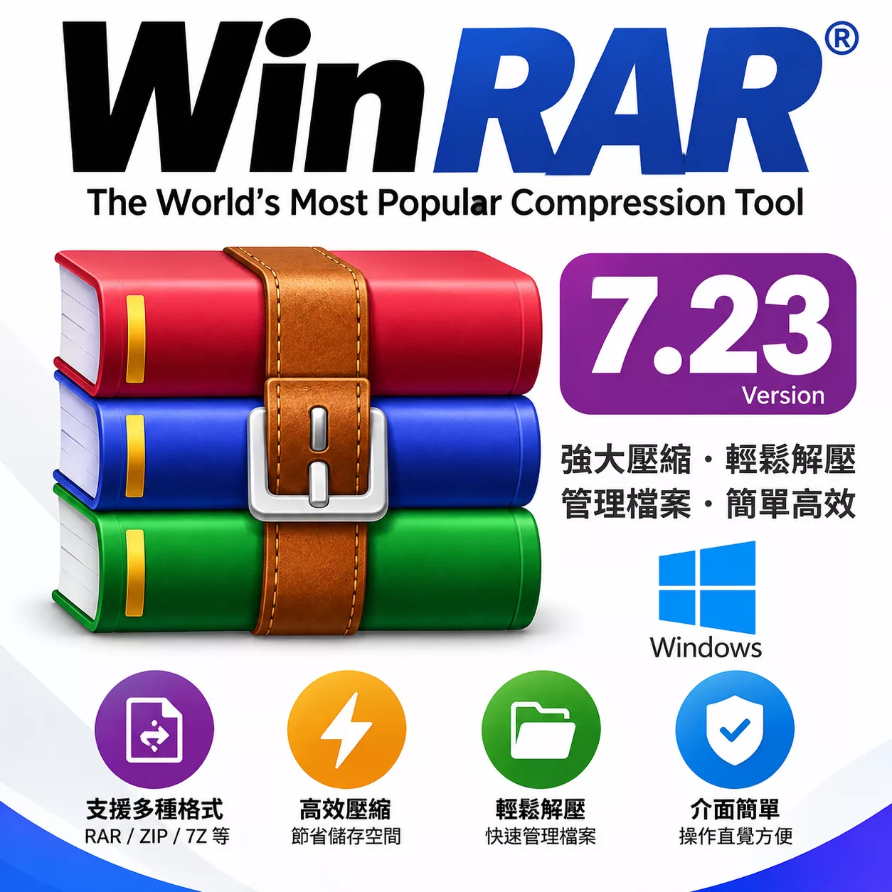 🔥WinRAR 繁體🔥 zip rar iso 7z  rar 軟體  ZIP pdf ps WIn AI