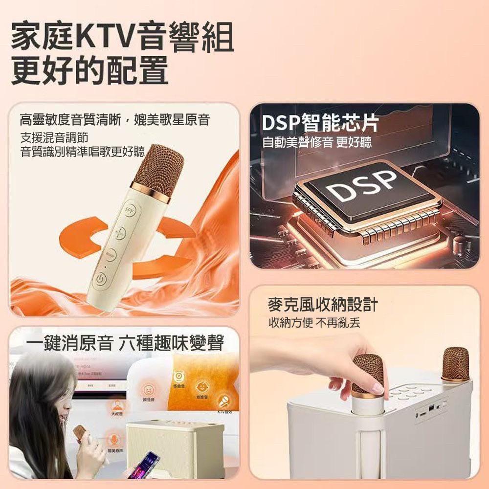 KooPin&Newrixing雙人無線麥克風行動KTV音響組(附贈收納提袋) | K歌歡唱 聚會 團旅 居家 藍芽喇叭