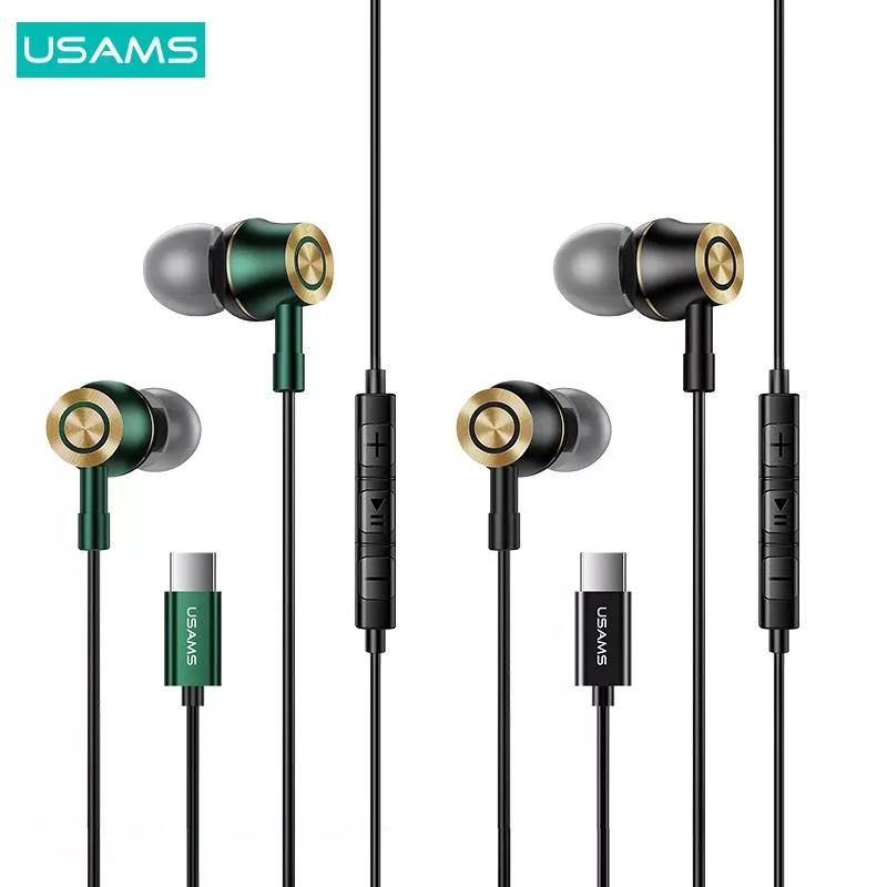 USAMS 入耳式金屬數字信號耳機 | 有線耳機 Type-C接口 3D立體環繞 聽音樂