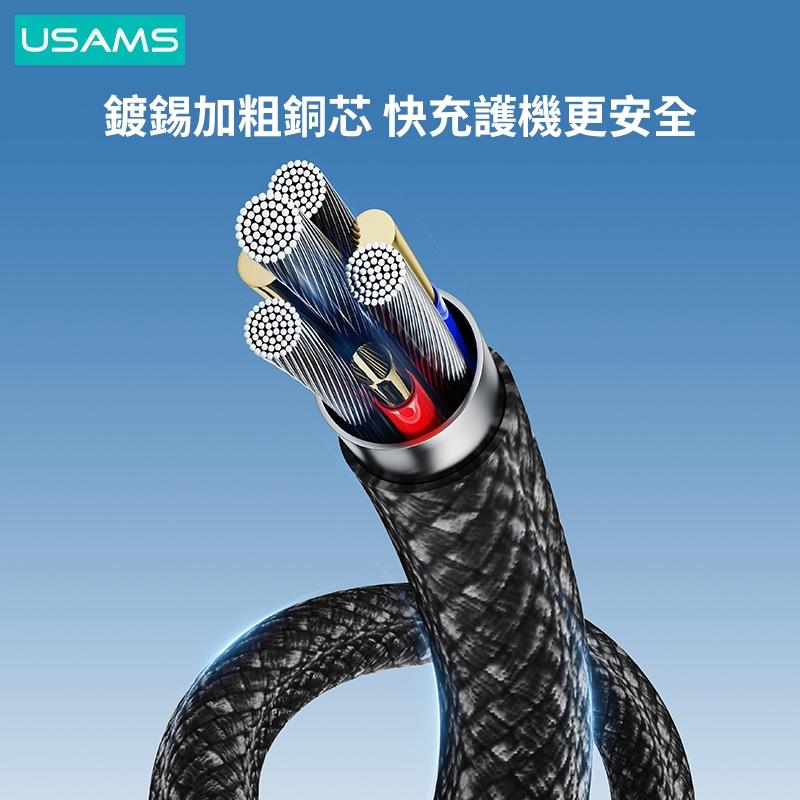 USAMS 60W 磁吸 數據線 Type-C To C | 適用 iPhone15/16 平板 手機 充電線 快充