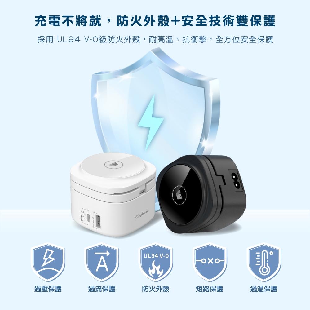 【Wephone】65w氮化鎵五合一充電站 | BSMI NCC 安全認證 PPS充電技術 防火外殼