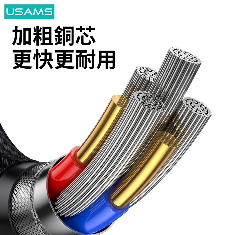 USAMS 100W 六合一鋁合金數據線 | E-Marker 自帶雙頭一線三充 編織線 快充 手機 適用 iPhone