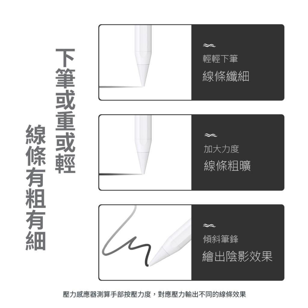USAMS 傾斜防誤觸主動式觸控電容筆 | iPad專用 平板觸控筆 手寫筆  防誤觸 傾斜壓感 12h續航 5分鐘休眠