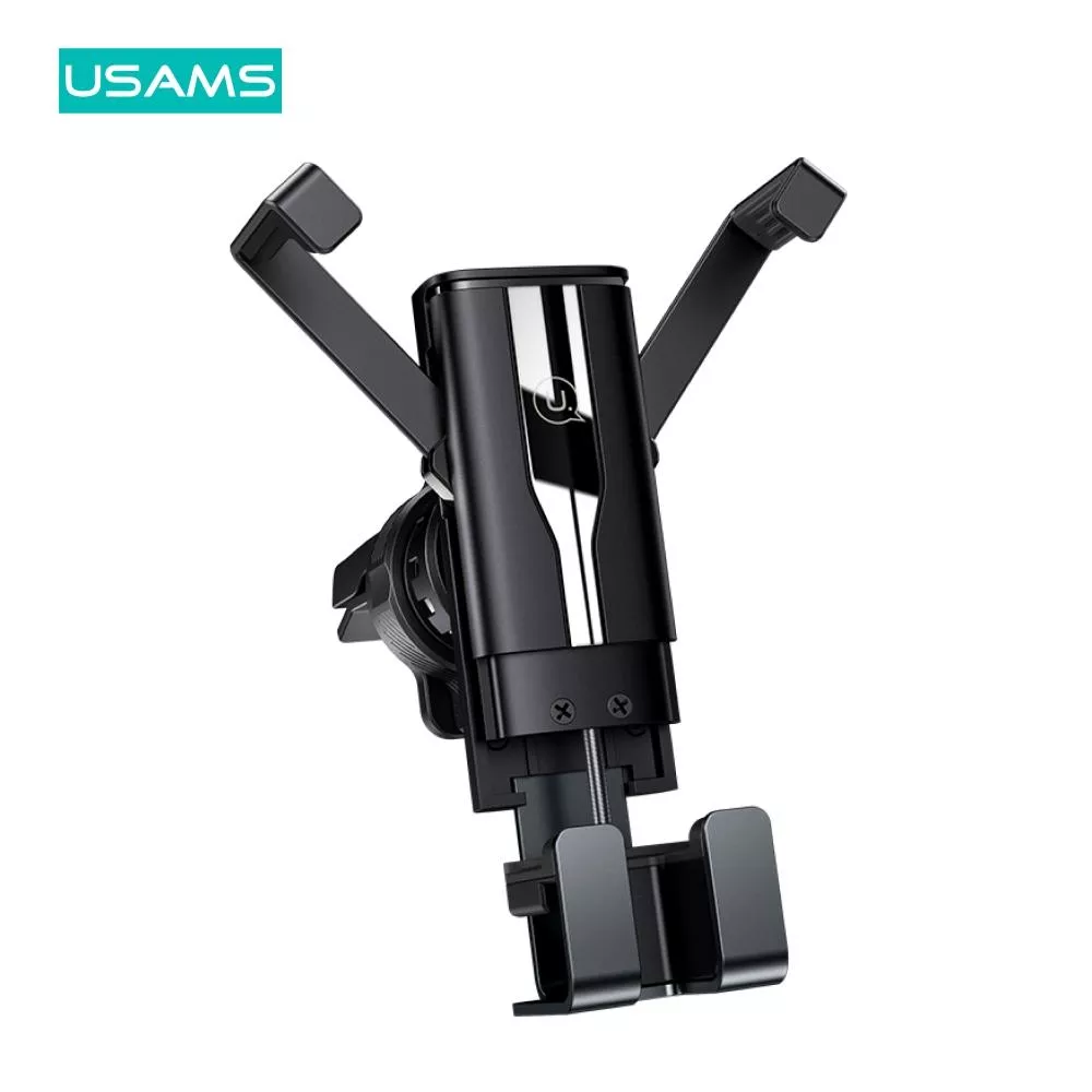 USAMS 隱翼車載重力支架 | 硅膠防滑護機 單手取放 夾口式 汽車 行車 穩固 適用於4.7~7英吋手機