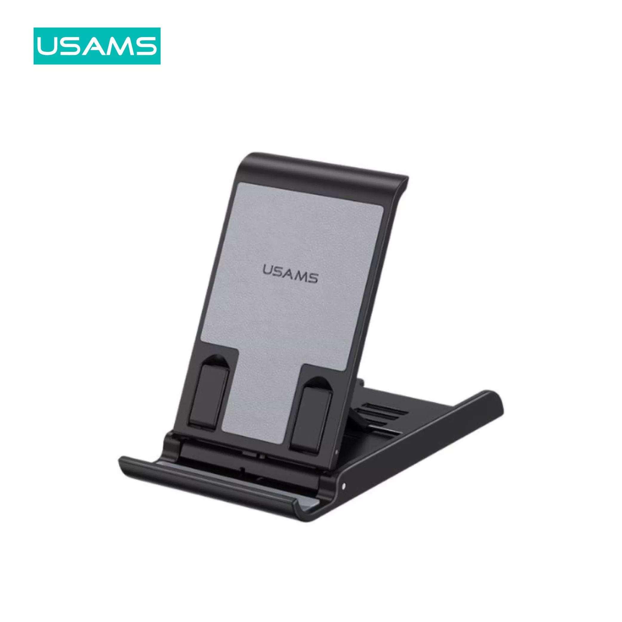 USAMS 伸縮折疊平板手機桌面支架 | 立架 升降 可調 輕薄 三角支撐 適用平板/手機