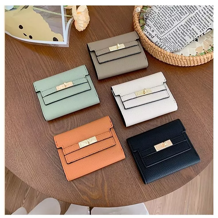 韓版優質PU小摺疊錢包