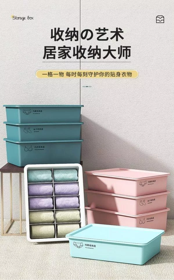 帶蓋衣物收納盒