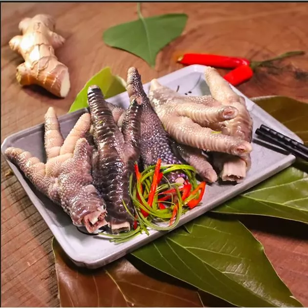 育膳 Yushan 鹹水 鳳爪 500克 鹹水雞 鹹水雞料理 下酒菜冷凍 追劇零食 台灣土雞 即食 雞爪